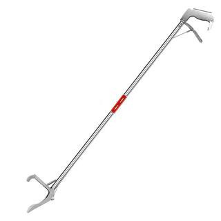 60 in. Snake Tongs Collapsible Grabber, Stainless Steel, Wide Serrated Jaw Handling Tool with Auto Lock Snake Catcher | The Home Depot