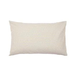 Ella's Cross Stitch Pair of Standard Pillowcases, Green | Bedeck Home (UK)