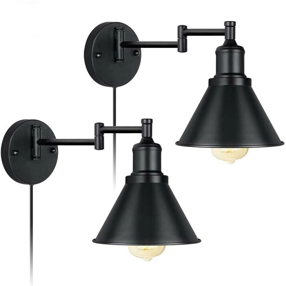 Mcadams Iron Swing Arm Sconce (Set of 2) | Wayfair North America