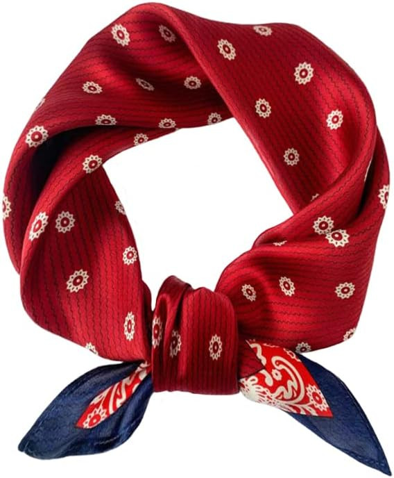 Tim & Tina Square 100% Mulberry Silk 21'' x 21'' Hair Scarf Head Sleeping Wrap Satin Head Scarf f... | Amazon (US)