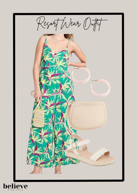 This resortwear outfit is the perfect vacation outfit for your summer trips. I love this tropical maxi dress for a summer outfit whether it’s a casual outfit or a date night outfit 

#LTKstyletip #LTKFind #LTKSeasonal