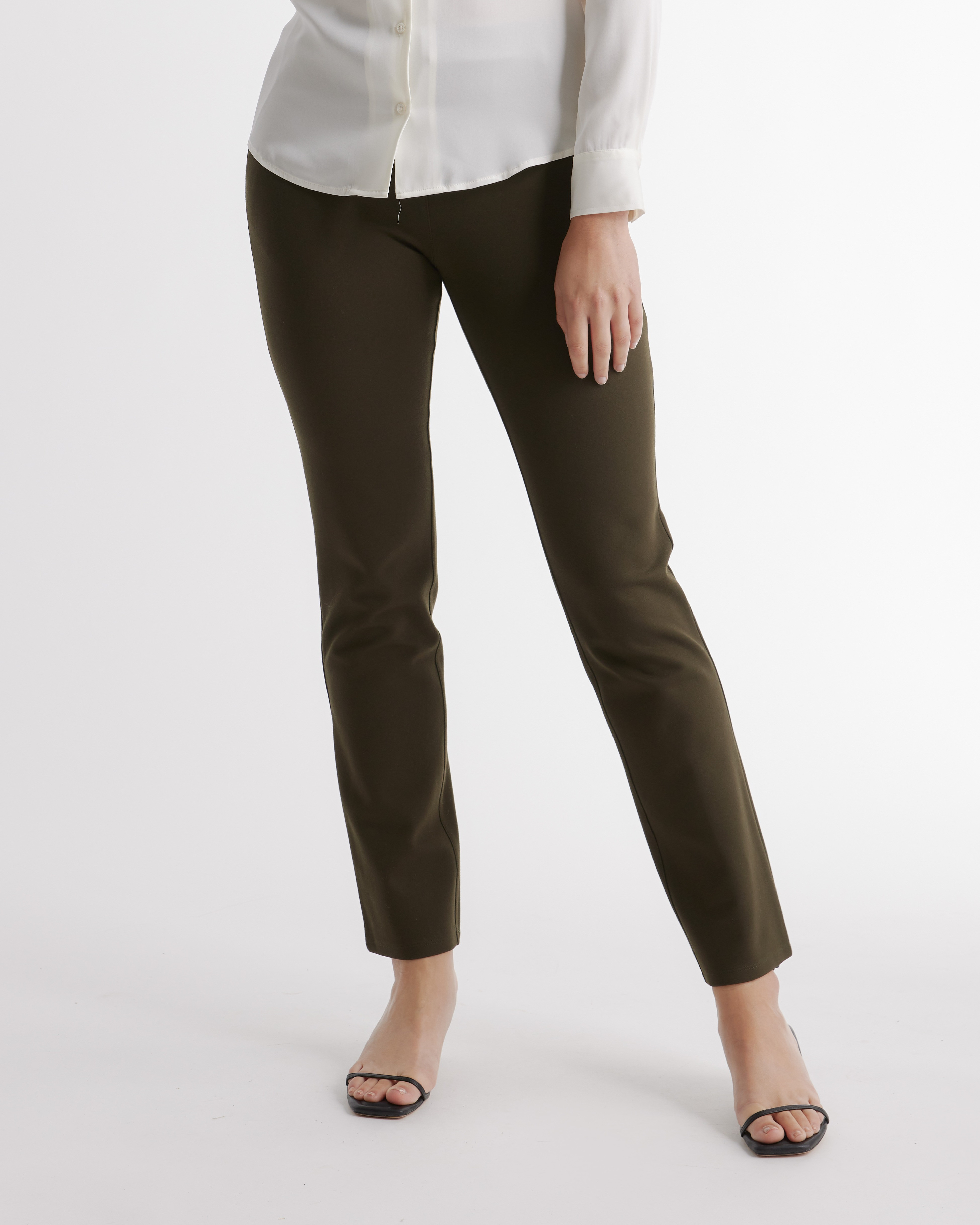 Ultra-Stretch Ponte Straight Leg Pant - Petite | Quince