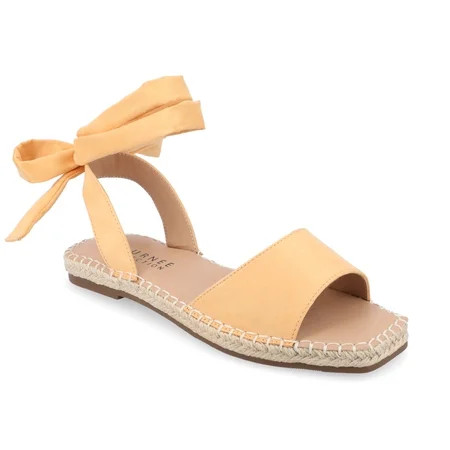 Journee Womens Emelie Espadrille Flat Sandals Widths Available | Walmart (US)