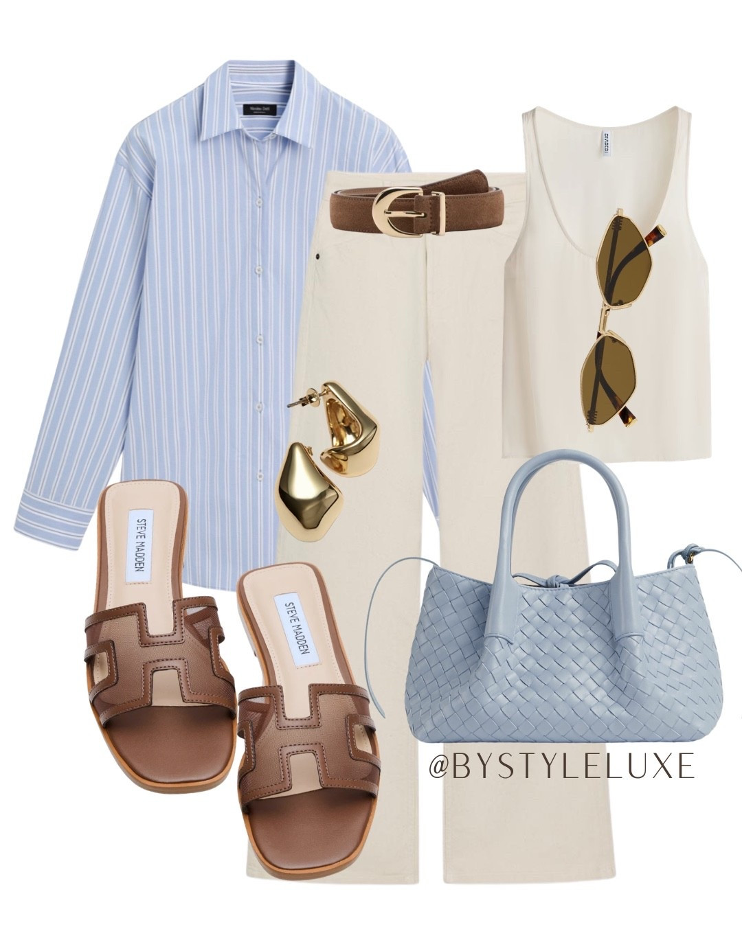 SHIRT - A striped blue shirt in spring/summer is a must, styled here with cream jeans and sandals for a chic everyday look 

#shirt #jeans #sandals

#LTKspring #LTKsummer #LTKuk
