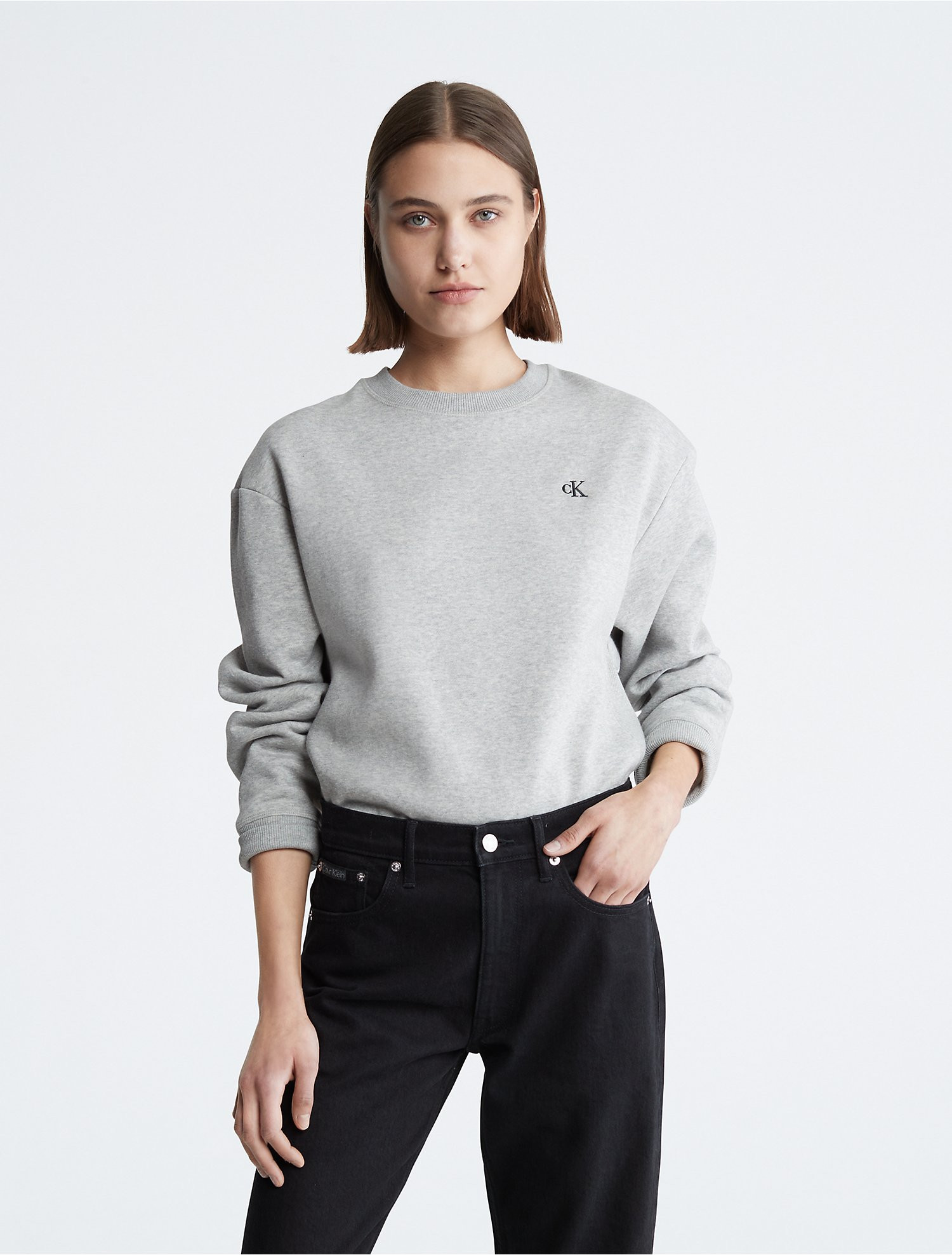 Archive Logo Fleece Crewneck Sweatshirt | Calvin Klein | Calvin Klein (US)