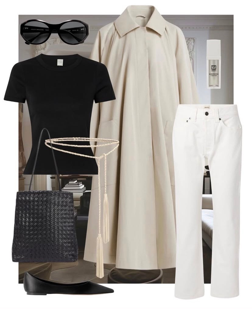 Pinterest style ✍🏻

#jeans #bag #flats #tee #outfit belt sunglasses tote coat jacket headband 

#LTKmomlife #LTKootd #LTKOver40