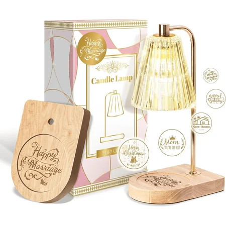 Candle Warmer Lamp, Electric Candle Lamp Warmer with Timer, Mom Birthday Gifts for Women, House Warming Gifts New Home Bedroom Decor, Dimmable Wax Melt Warmer with 2 Bulbs | Walmart (US)