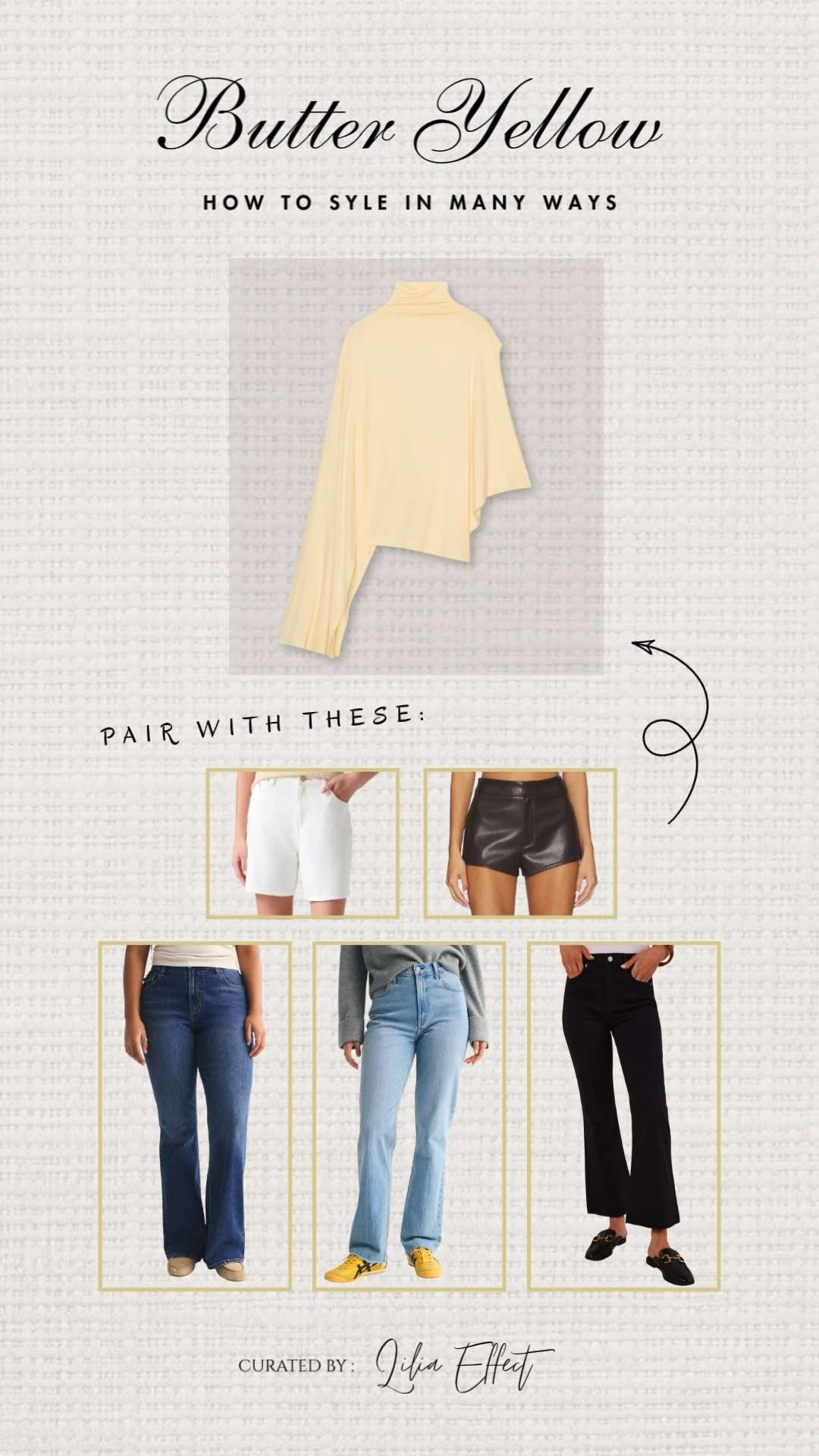 Butter yellow — how to style it in many ways 💛✨ Soft, versatile, and effortlessly chic—this trending shade pairs beautifully with neutrals, denim, and everything in between. 🤍
 

 #LTKdayinmylife #LTKgrwm #LTKootd