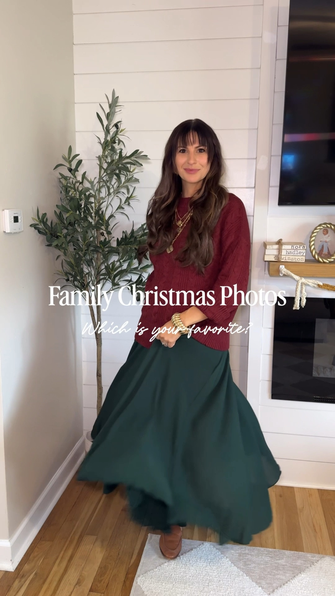 Loving these bump friendly options 🤰🏻

The dark and moody vibes from the first look might be my favorite but I’m also loving the cream ruffles on the second 💕

Small in the dresses and the sweater / medium in the skirt (for the bump) 

#LTKHoliday #LTKmomlife #LTKStyleTip