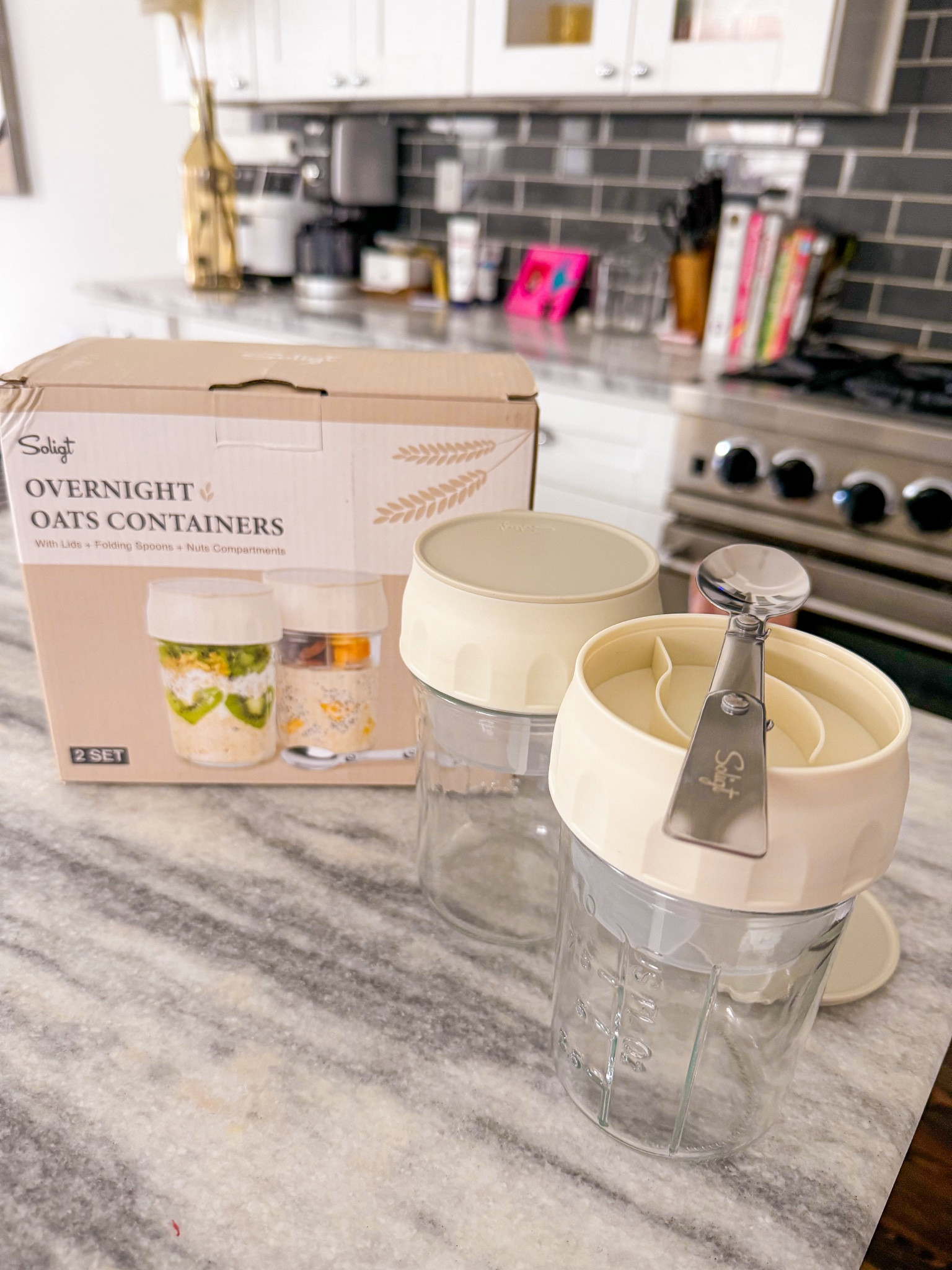 HOME FIND: I grabbed these over night oats containers for meal prepping and keeping my mix-ins for oats or yogurt separate. Comes with a collapsible spoon to take this on the go!

#LTKFindsUnder50 #LTKFindsUnder100