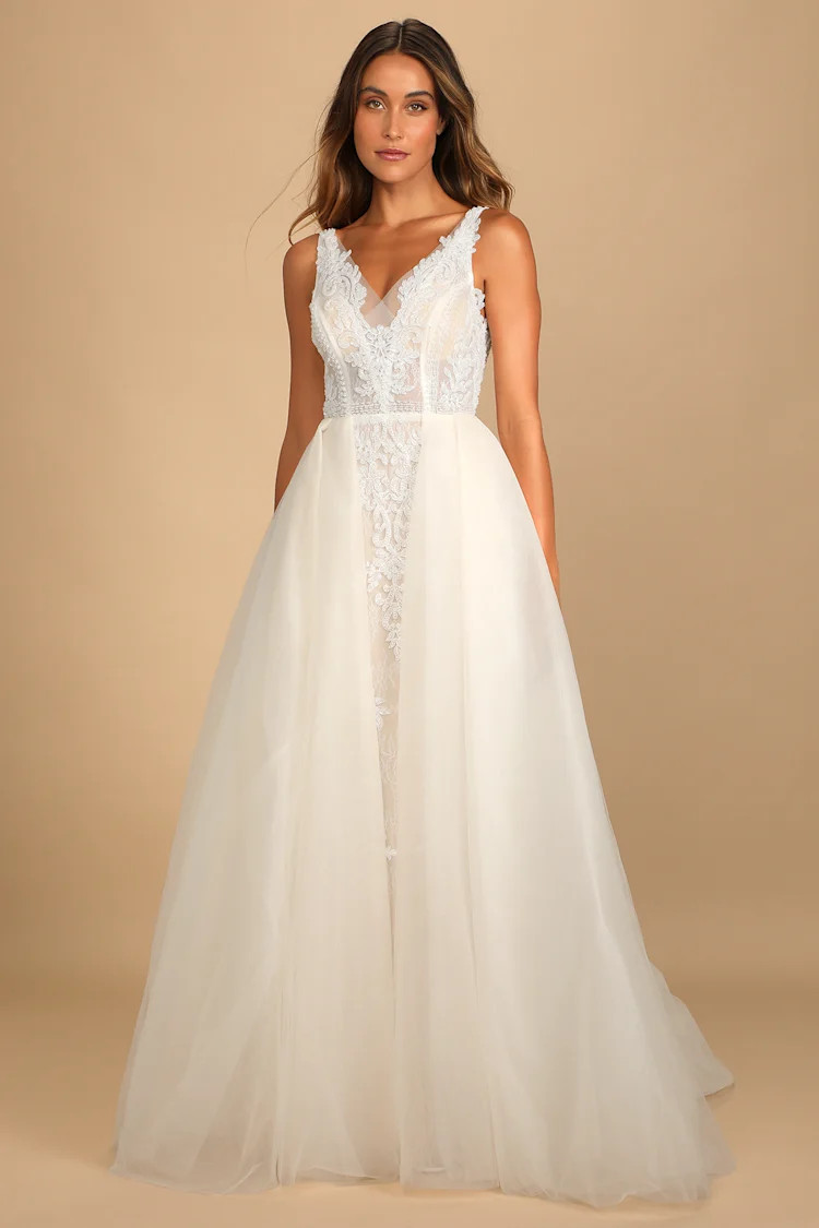 My Every Dream Cream Lace Beaded Sleeveless Maxi Dress | Lulus (US)