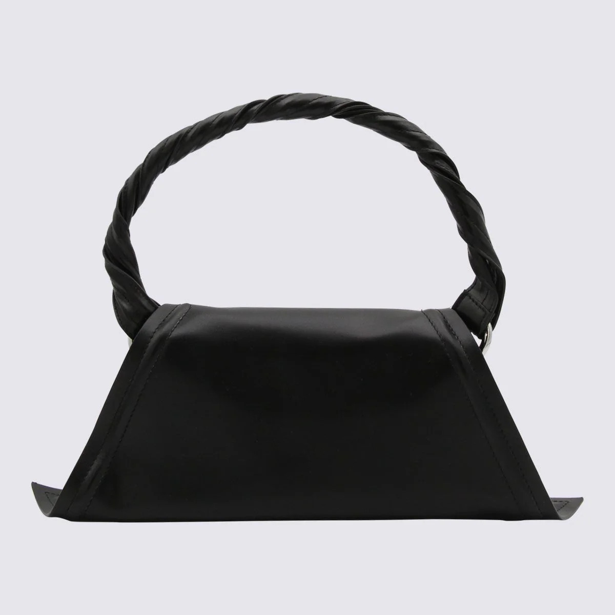 Y/Project Black Leather Shoulder Bag | Baltini