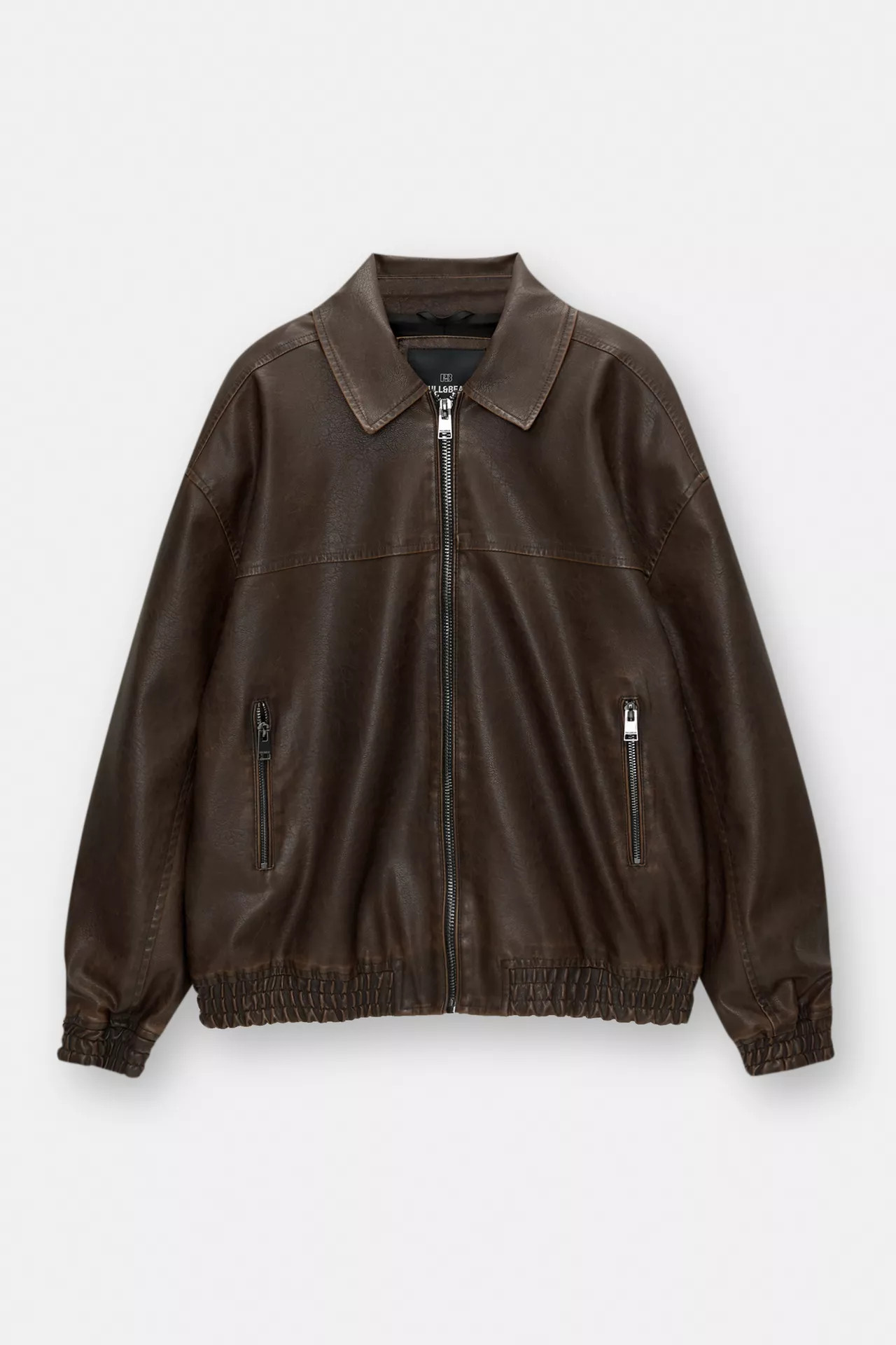Blouson bomber en similicuir | PULL and BEAR FR