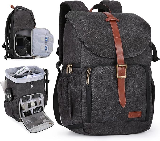 Camera Backpack, BAGSMAR DSLR Camera Bag Backpack, Anti-Theft and Waterproof Camera Backpack for ... | Amazon (US)