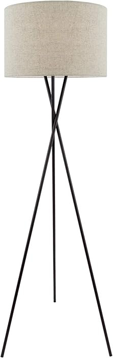 Kira Home Sadie 60" Modern Tripod LED Floor Lamp + 9W Bulb (Energy Efficient/Eco-Friendly), Honey... | Amazon (US)