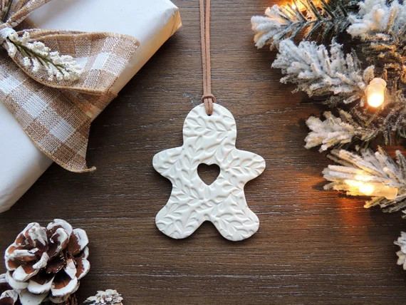 Scandinavian Christmas Ornament  Minimalist Ornament  Clay - Etsy Canada | Etsy (CAD)