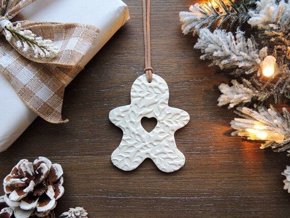 Scandinavian Christmas Ornament  Minimalist Ornament  Clay - Etsy Canada | Etsy (CAD)