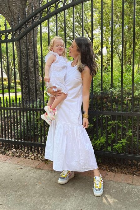 Matching Audrey in our white dresses and sneakers!

#LTKshoecrush #LTKstyletip #LTKkids