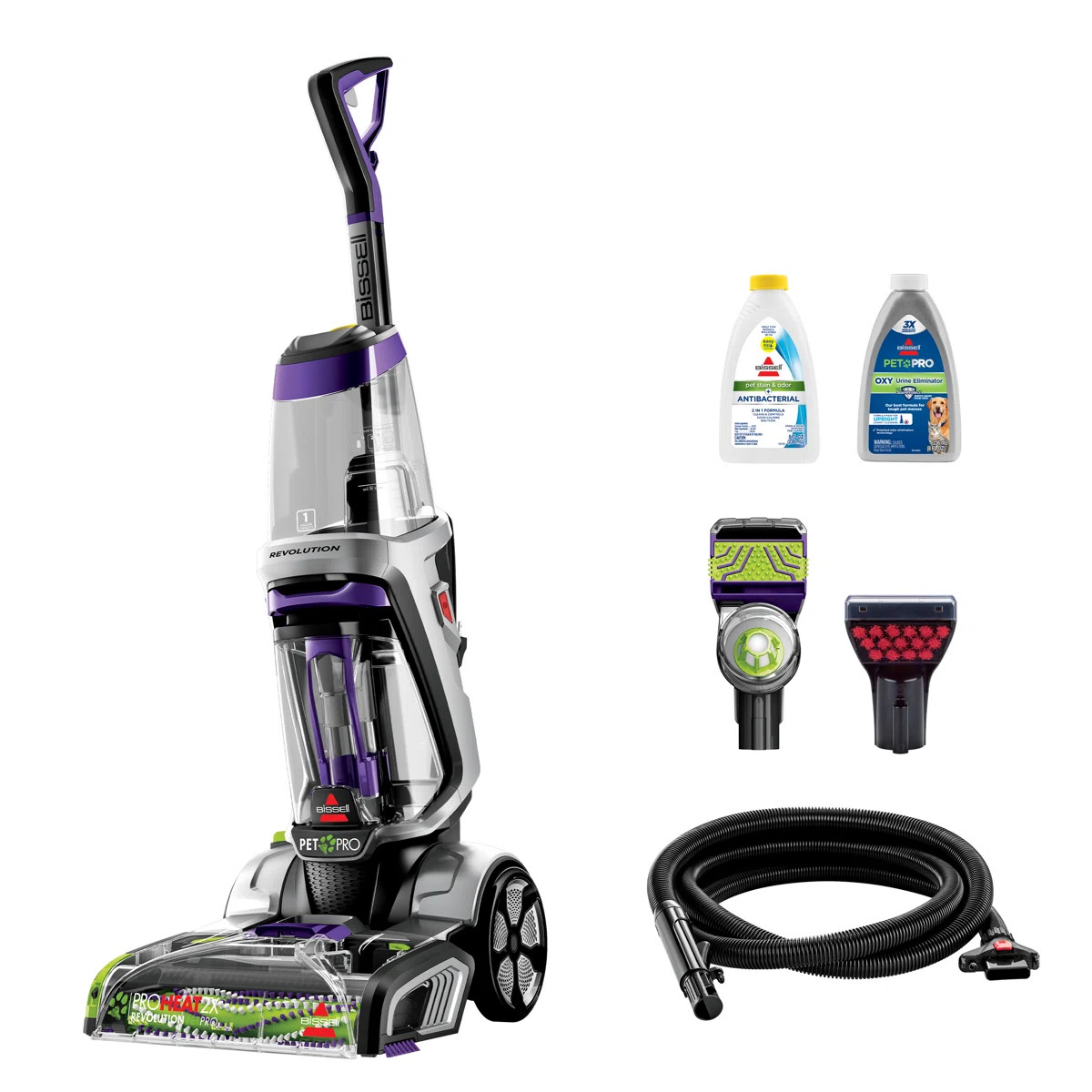 BISSELL ProHeat 2X Revolution Pet Pro Plus, Upright Deep Cleaner, Dual Dirt Lifter Powerbrush, Ho... | Wayfair North America