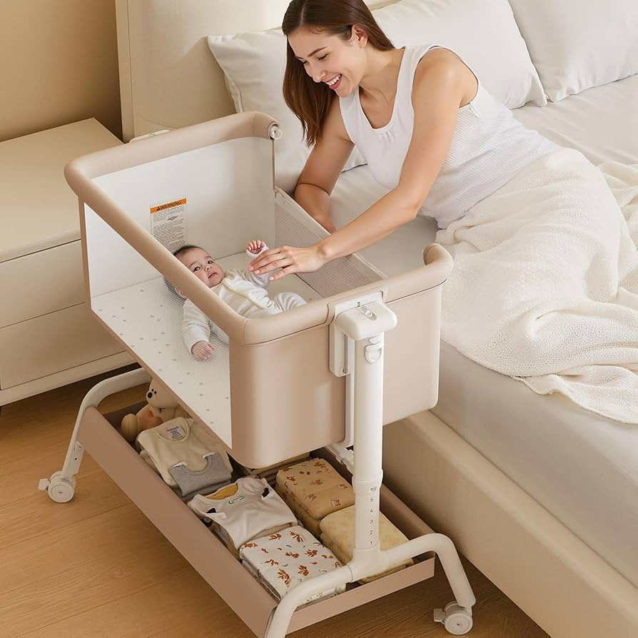 3-in-1 Baby Bassinet, Rocking Bassinet, Bedside Bassinet for Baby, Stable and Secure Bassinet Bed... | Amazon (US)