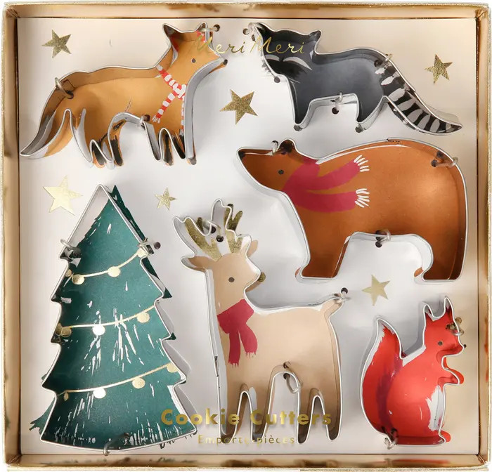 Christmas Motif Set of 6 Cookie Cutters | Nordstrom