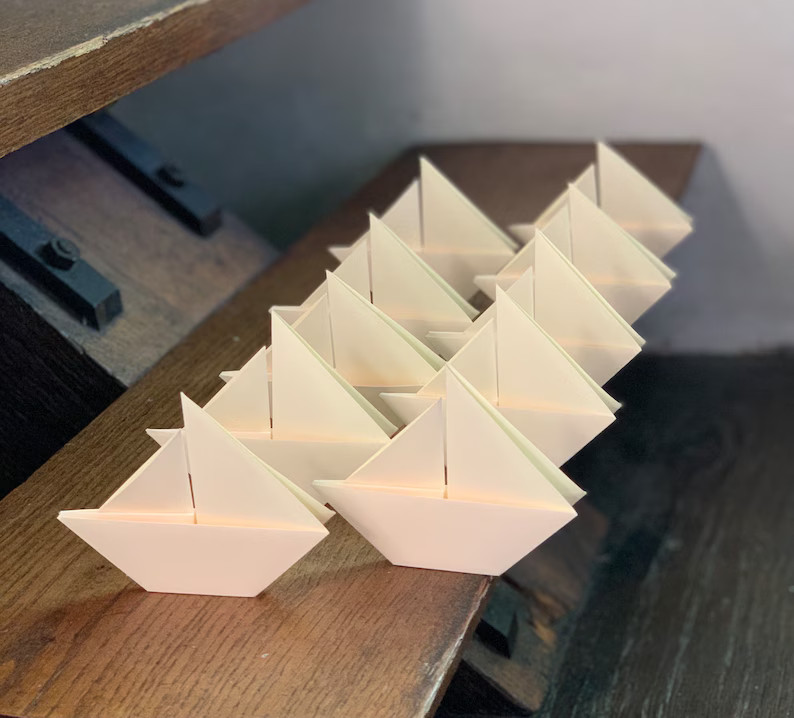 10 Wedding Travel Place Cards, Origami Boat, Simple Boat, Party Decoration - Etsy | Etsy (US)