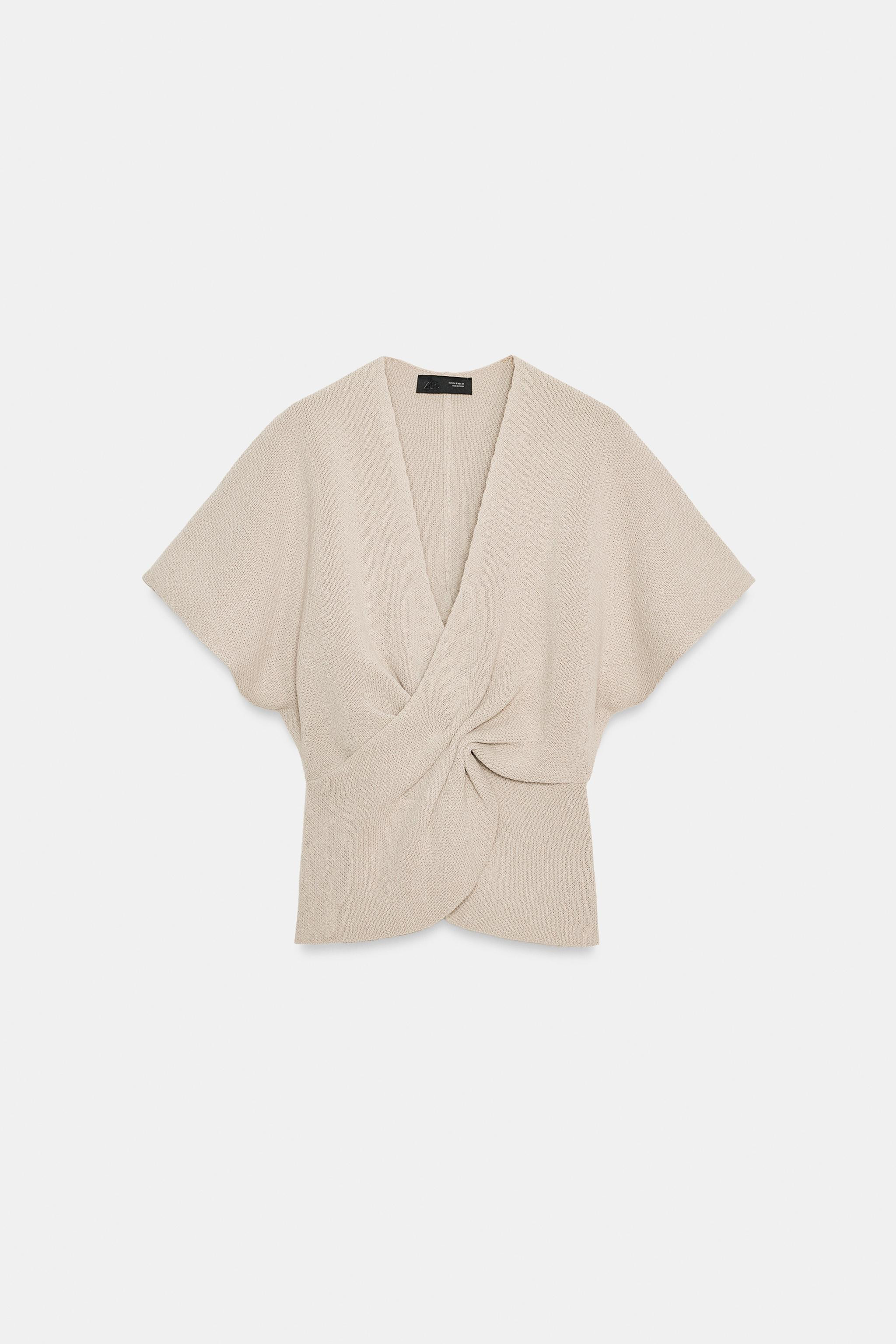 KNIT KNOTTED TOP | Zara US