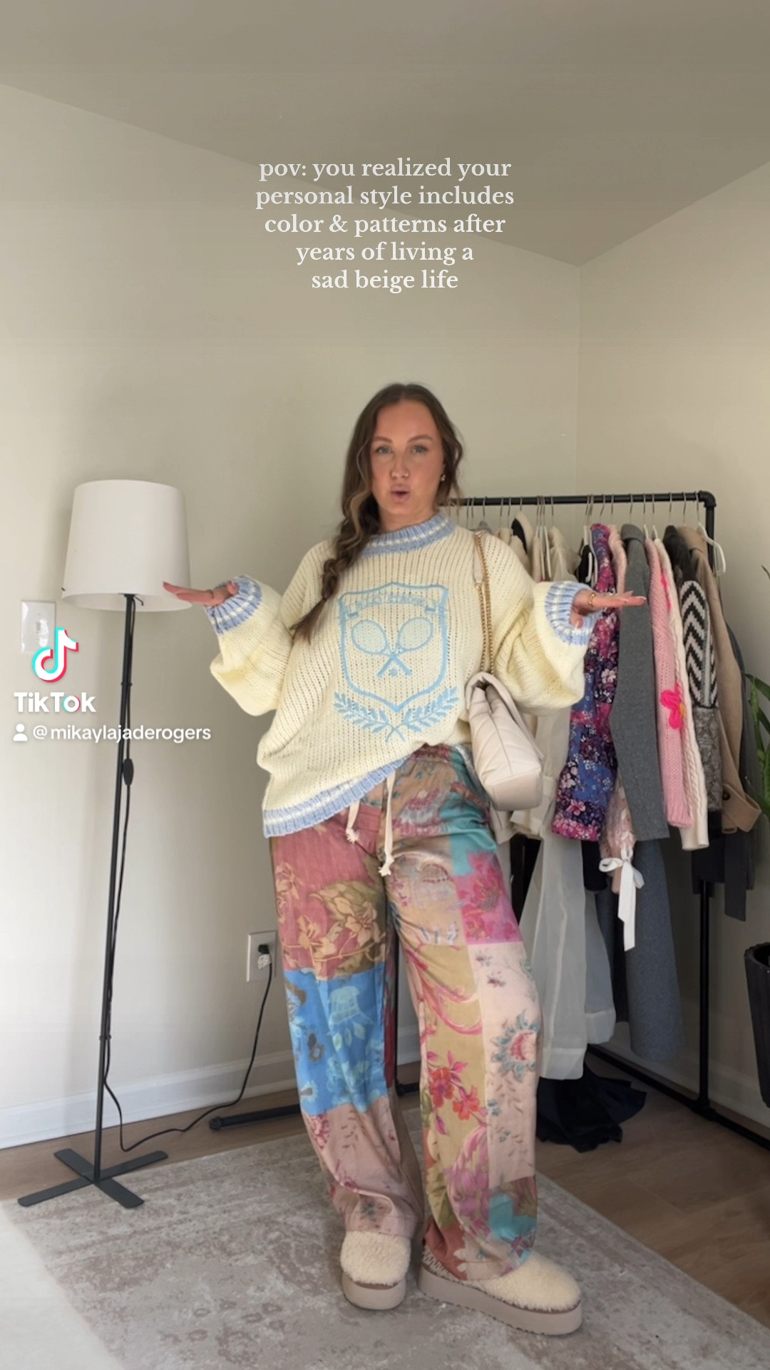 spring is here and I’m getting my personality back 🌸  floral pants are from Mack & Harvie (linked similar) 

#LTKSeasonal #LTKmidsize #LTKSpringSale