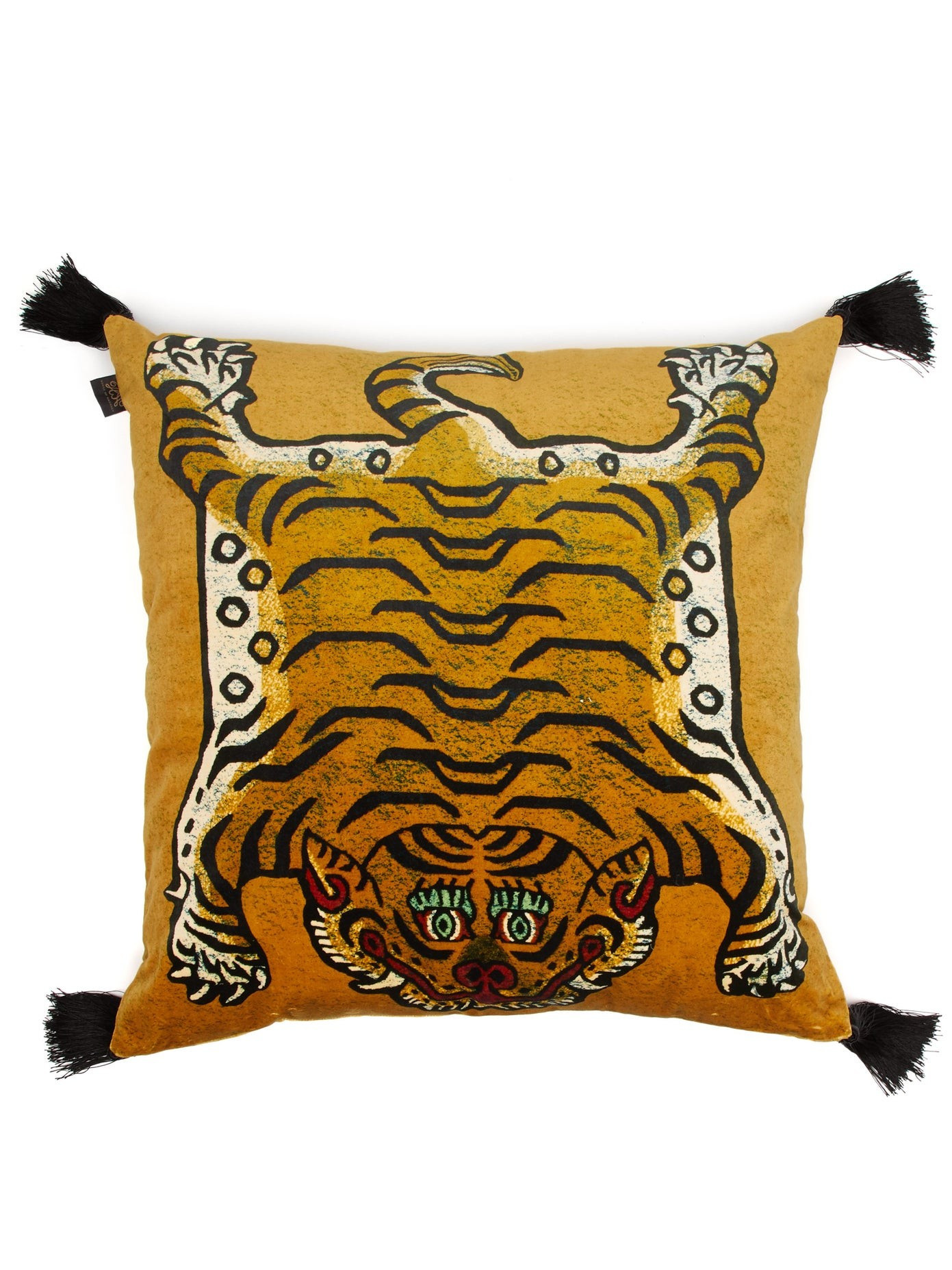 Saber-print velvet cushion | Matches (US)