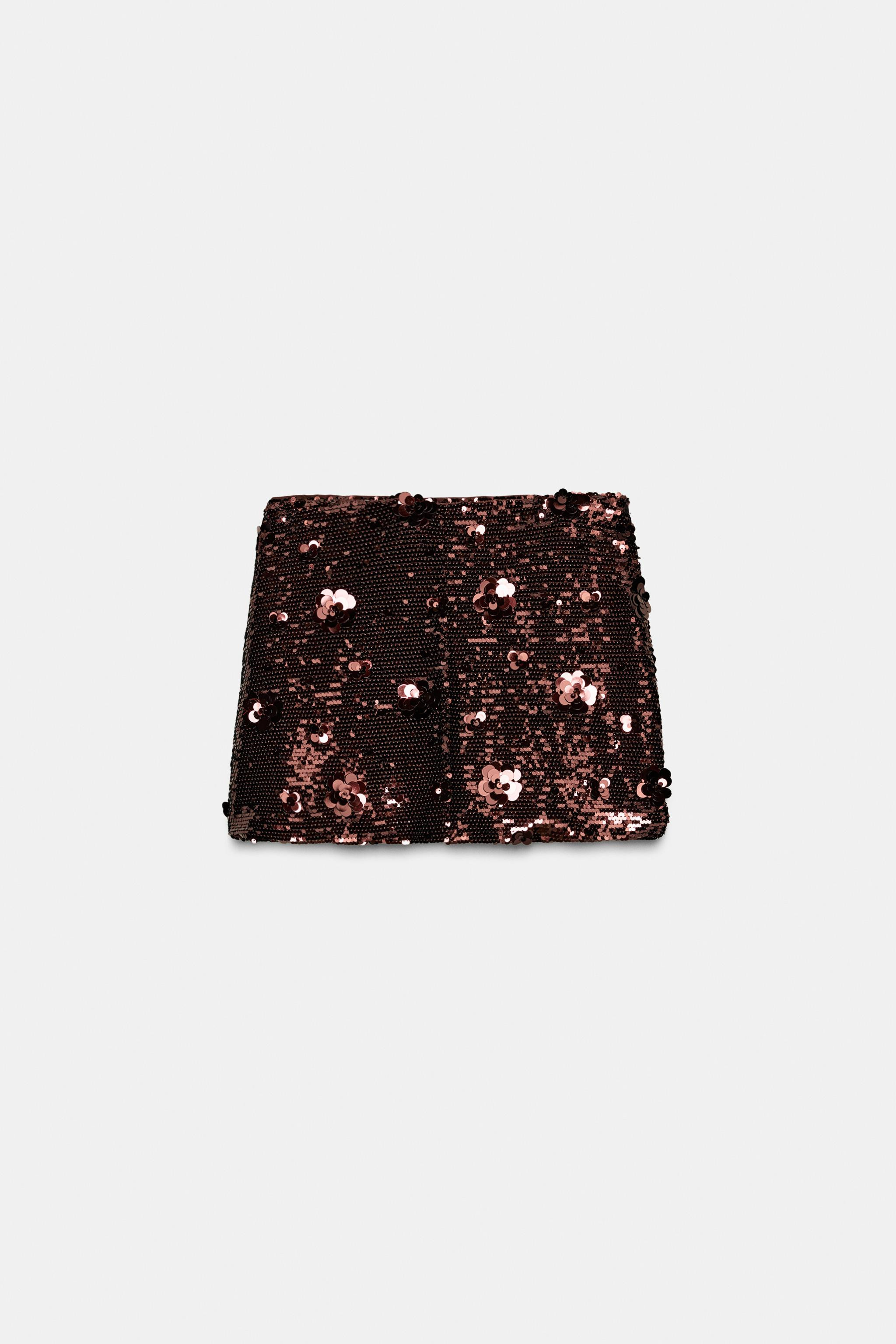 SEQUIN MINI SKIRT | Zara UK