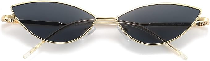 Dollger Cat Eye Cute Sunglasses for Women Men Triangle Vintage Trendy Cool Sun Glasses | Amazon (US)