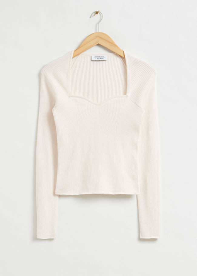 Ribbed Fitted Bustier Top | & Other Stories (EU + UK)