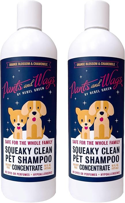 Pants and Wags by Rebel Green Squeaky Clean Pet Shampoo Concentrate - Orange Blossom & Chamomile ... | Amazon (US)