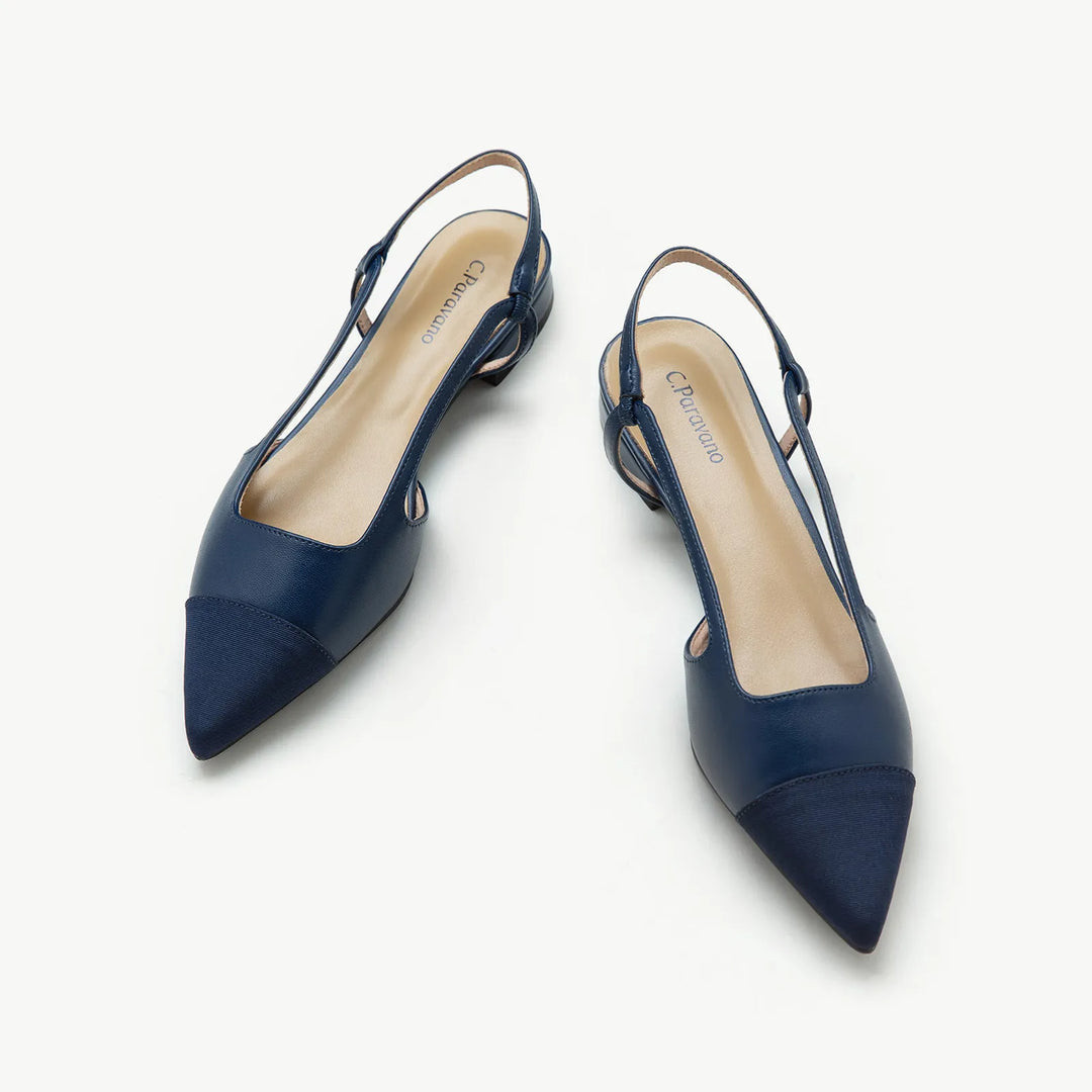 Cap-Toe Slingback Flats (Freya) | C.Paravano | cparavano