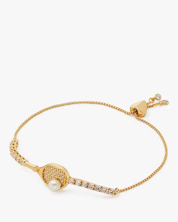 Queen Of The Court Tennis Slider Bracelet | Kate Spade Outlet