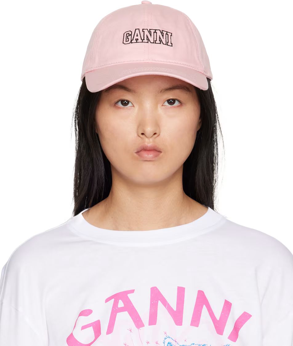 Pink Embroidered Cap | SSENSE