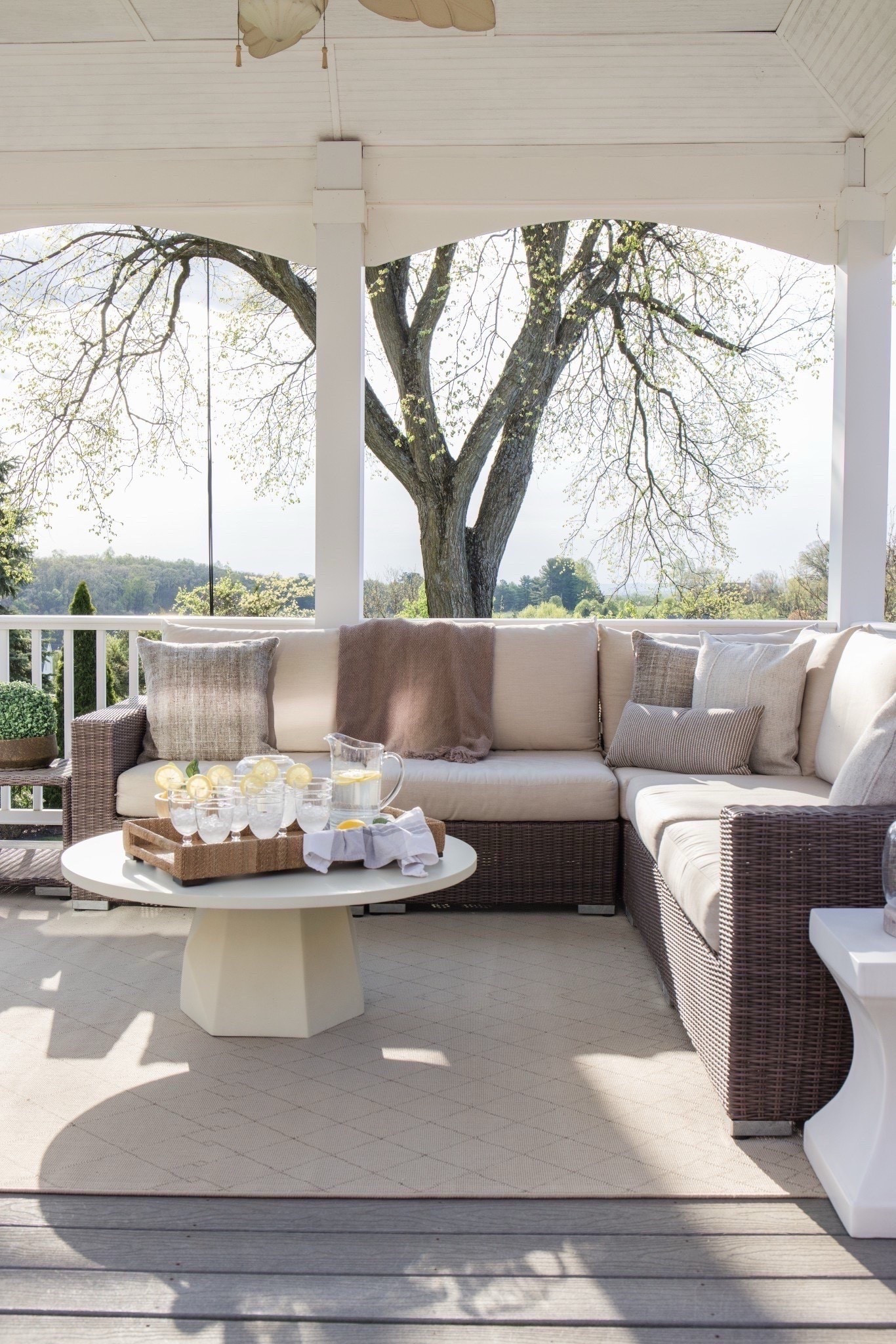 Shop this post to create your own outdoor oasis. #archedmanor #modernhome #neutralhome #homedecor #casualstyle #neutralstyle #patio #outdoor #patioset 
#LTKSummerEdit

#LTKHome #LTKSeasonal