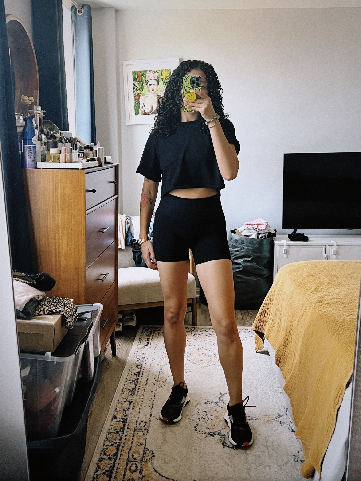 These Reebok sneakers are such a game changer for weighted workouts. Plus, they’re on sale!

And yes, I do have specific sneakers for different workouts. Highly recommend as helps with form and support. 