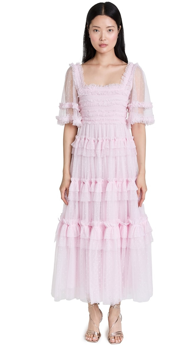 Peaches Smocked Ankle Gown | Shopbop