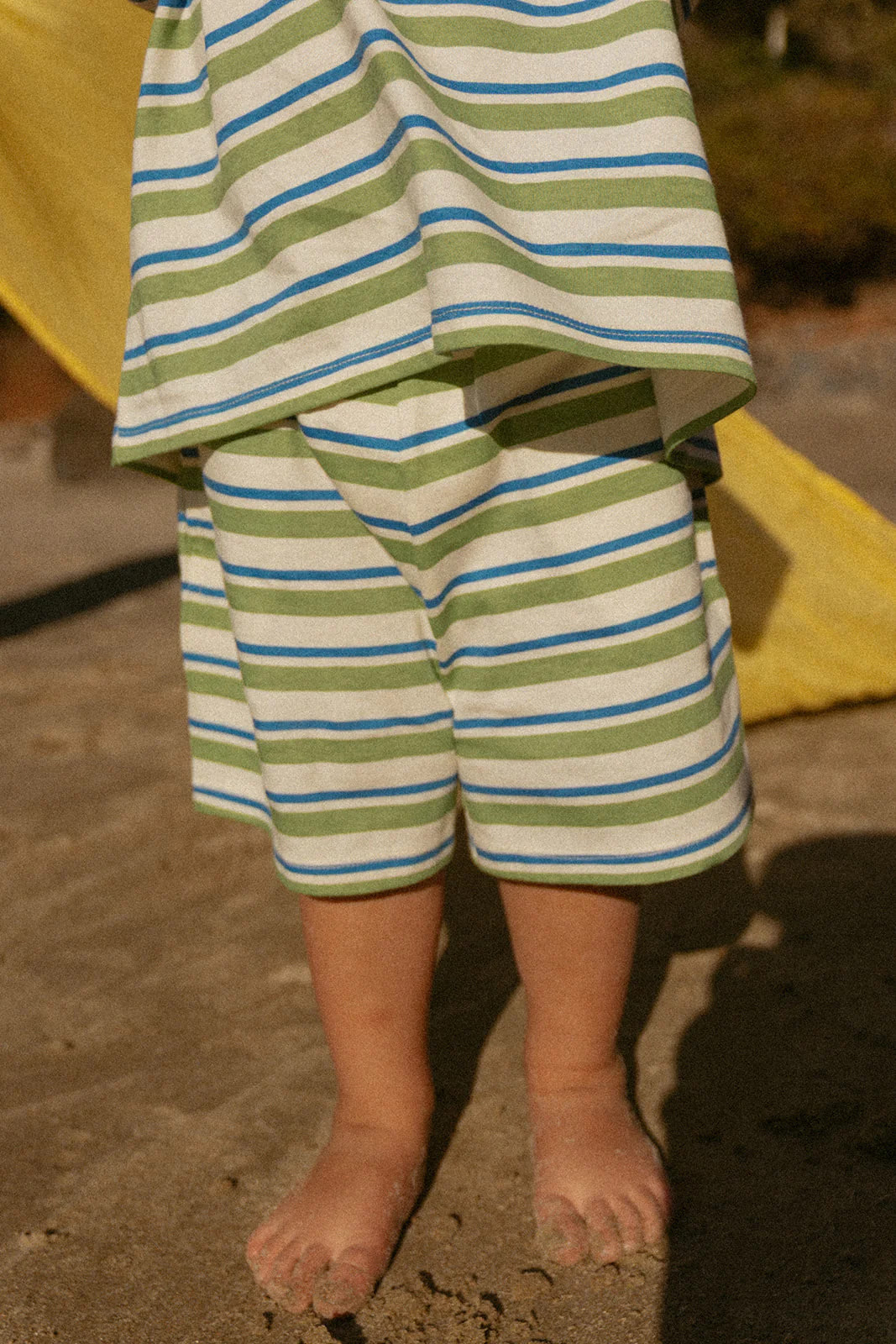 Toby Set in Blue Green Stripe | Winnie and Crew