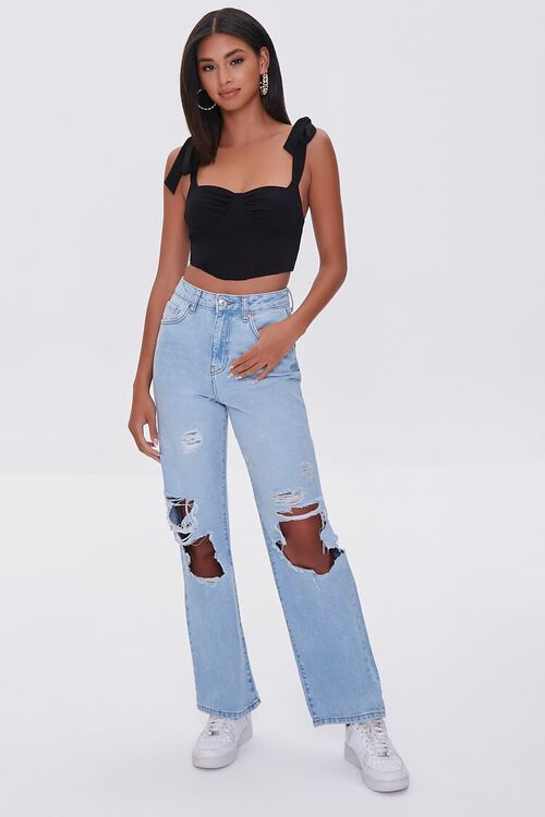 Tie-Strap Sweetheart Crop Top | Forever 21 (US)