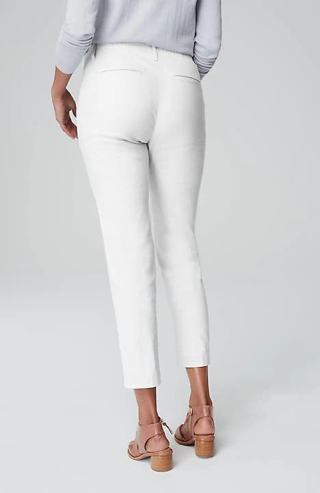 Pintucked Linen-Stretch Slim-Leg Pants | J. Jill