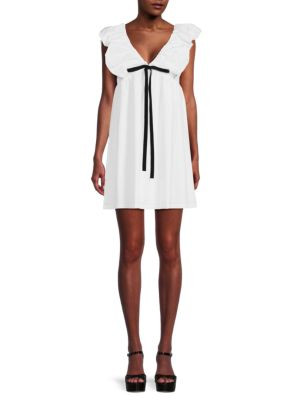 Didi Ruffle Mini Empire Dress | Saks Fifth Avenue OFF 5TH