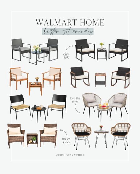 Check out my favorite budget-friendly outdoor bistro sets from @Walmart! So many cute choices! 🤩 

#LTKSaleAlert #LTKSeasonal #LTKHome
