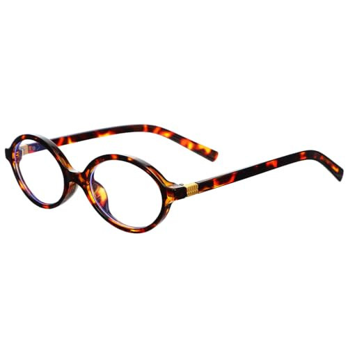 KFHENSOMR Oval Glasses for Women Men Retro Blue Light Blocking Glasses Oval Frame Tortoise Frame Non prescription Bluelight Nerd Eyeglasses for Gaming Computer Screen | Amazon (UK)