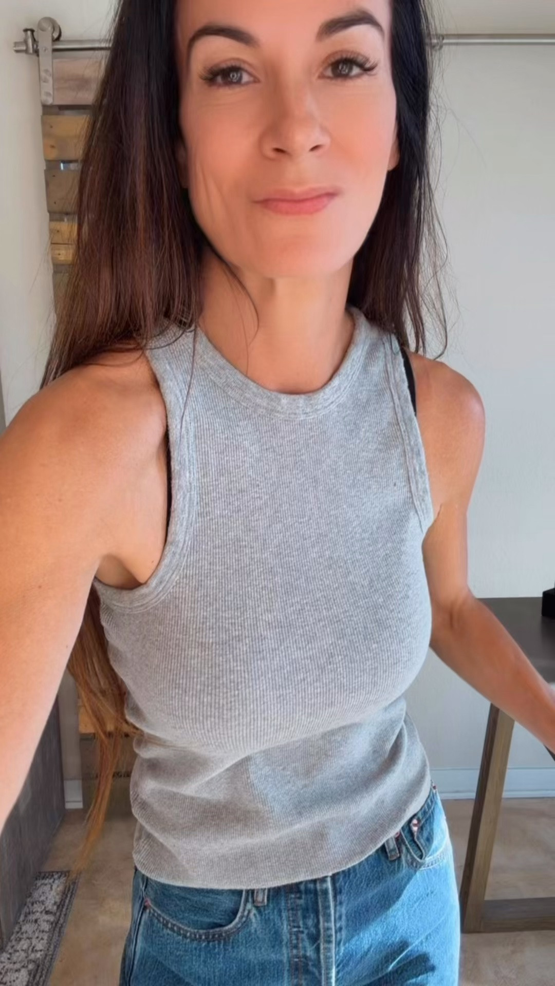 Not-so-basic basics with a little attitude 🤍 A gray tank, relaxed but polished jeans, and a plaid shirt tied at the waist. Finish with sunnies and a statement bag—my kind of easy, everyday outfit. Shop the look below!

#LTKdayinmylife #LTKgrwm #LTKootd