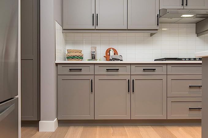 Ravinte 50 Pack | 5'' Cabinet Pulls Matte Black Stainless Steel Kitchen Drawer Pulls Cabinet Hand... | Amazon (US)