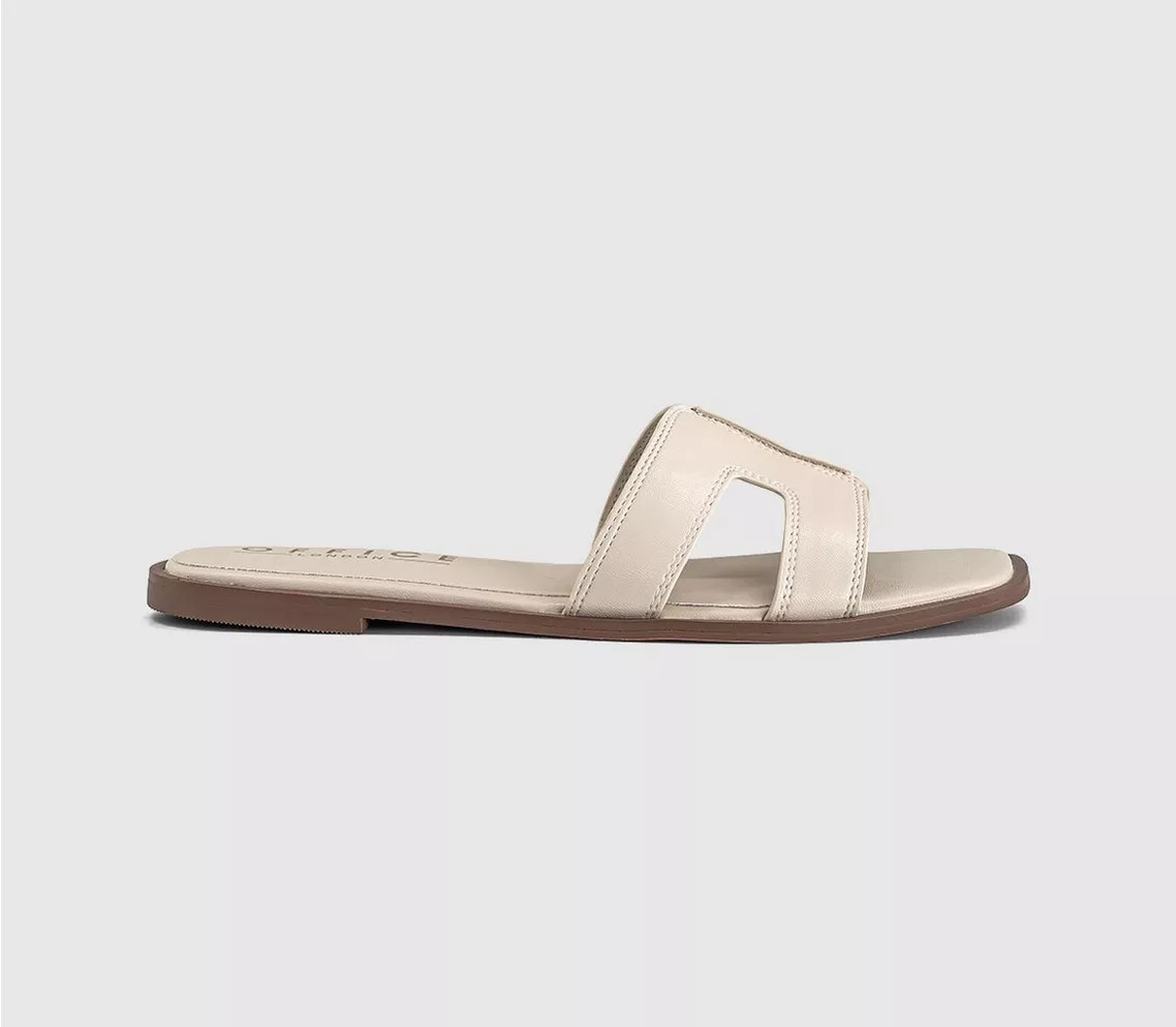 OFFICE Slade Cut Out Sliders Off White - Women’s Sandals | Office Shoes (UK)