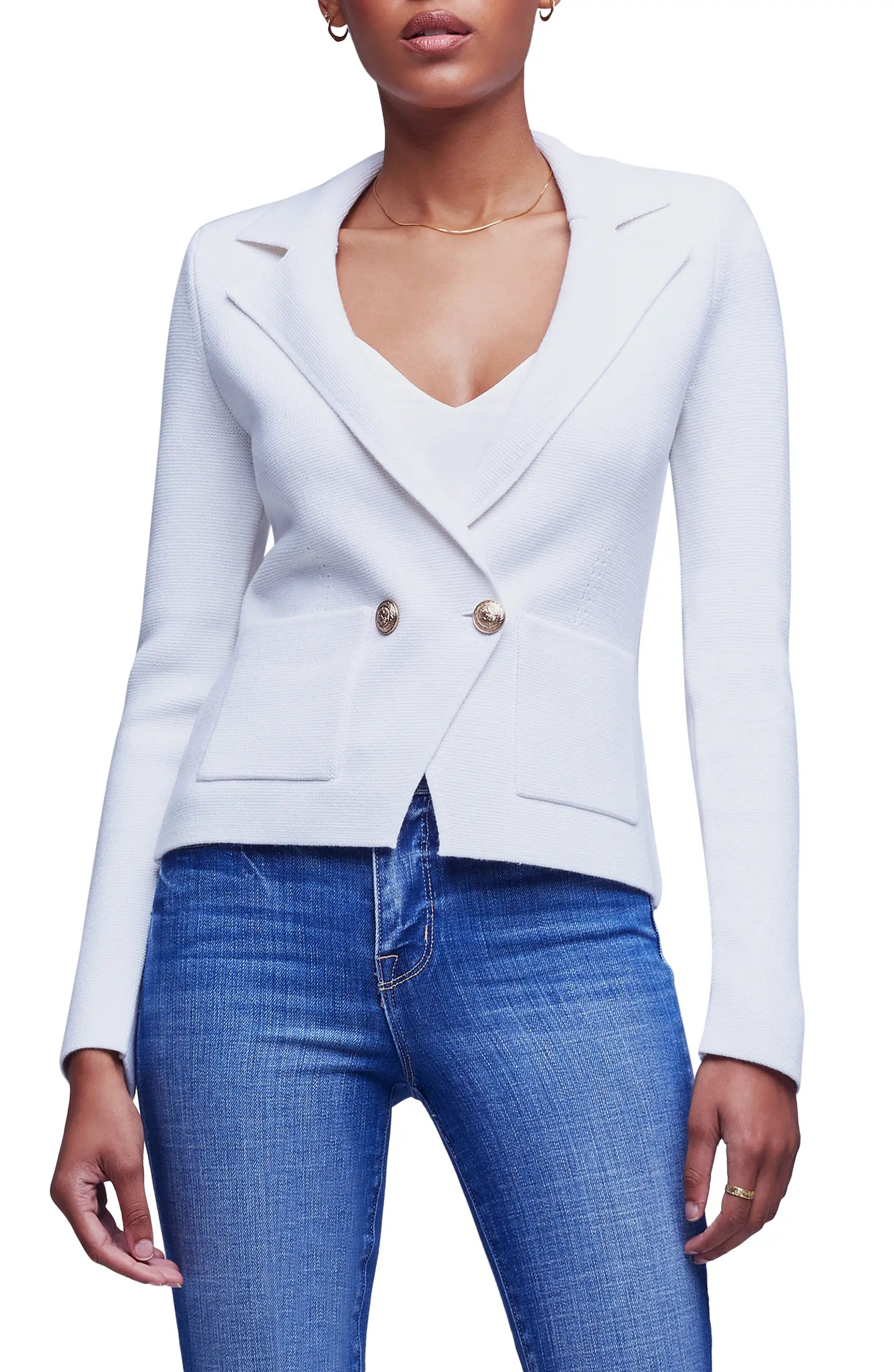 Sofia Cotton Blend Cardigan Blazer | Nordstrom