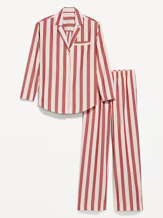 Poplin Pajama Pant Set | Old Navy (US)